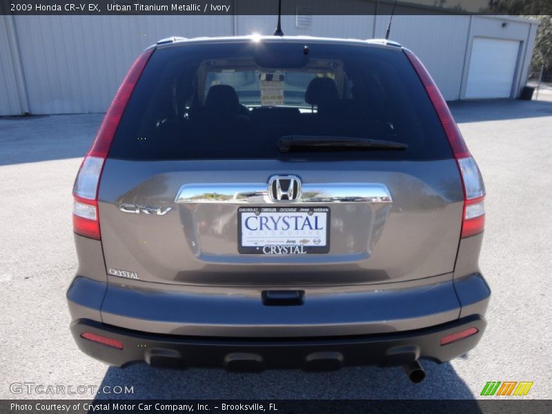 Urban Titanium Metallic / Ivory 2009 Honda CR-V EX