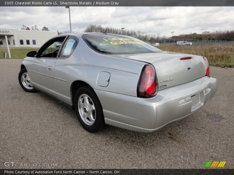 Silverstone Metallic / Medium Gray 2005 Chevrolet Monte Carlo LS