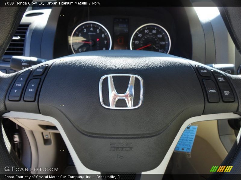 Urban Titanium Metallic / Ivory 2009 Honda CR-V EX