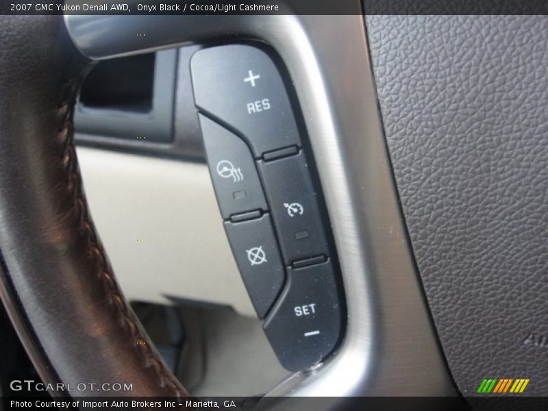Onyx Black / Cocoa/Light Cashmere 2007 GMC Yukon Denali AWD