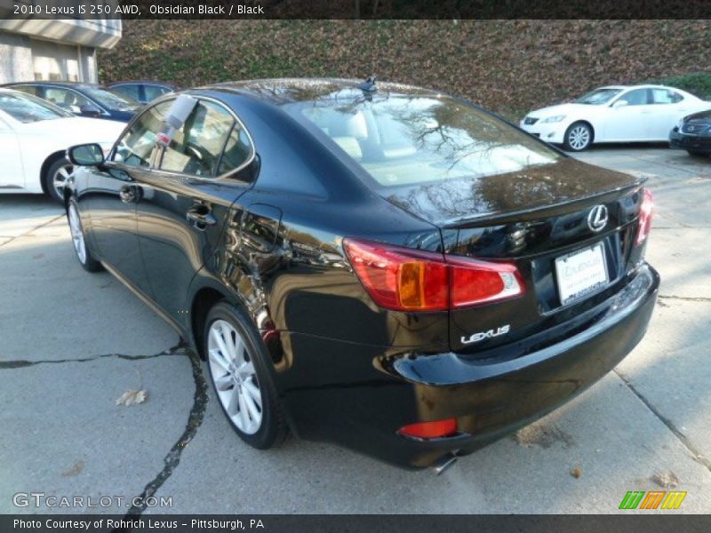 Obsidian Black / Black 2010 Lexus IS 250 AWD