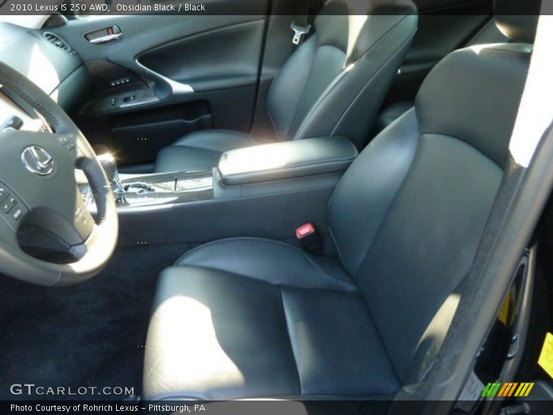 Obsidian Black / Black 2010 Lexus IS 250 AWD