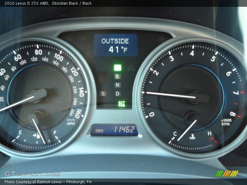 Obsidian Black / Black 2010 Lexus IS 250 AWD