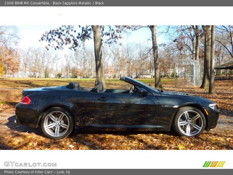 Black Sapphire Metallic / Black 2008 BMW M6 Convertible