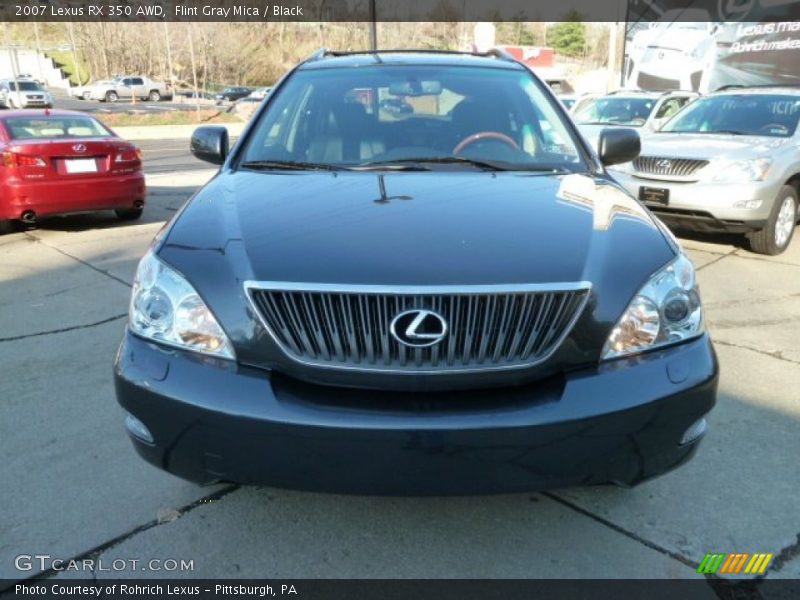 Flint Gray Mica / Black 2007 Lexus RX 350 AWD