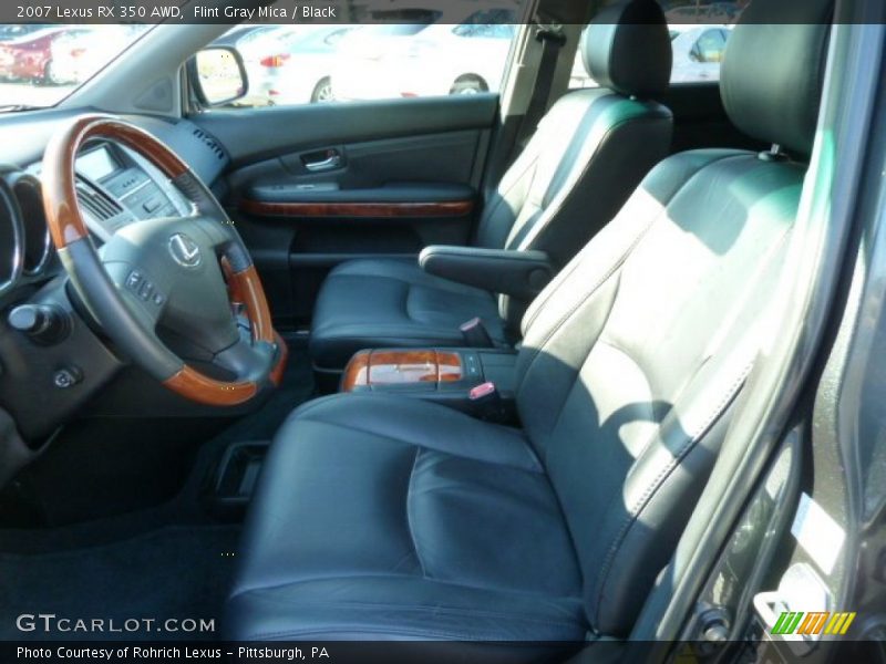 Flint Gray Mica / Black 2007 Lexus RX 350 AWD