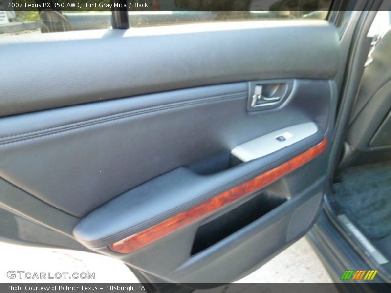 Flint Gray Mica / Black 2007 Lexus RX 350 AWD
