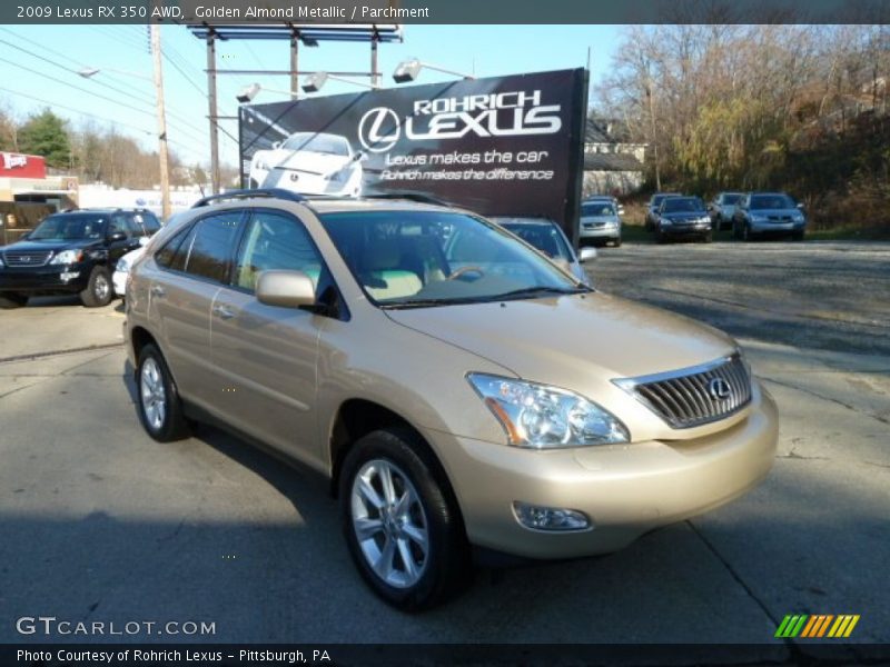 Golden Almond Metallic / Parchment 2009 Lexus RX 350 AWD