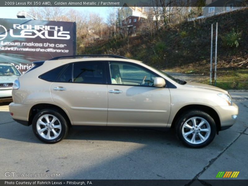 Golden Almond Metallic / Parchment 2009 Lexus RX 350 AWD