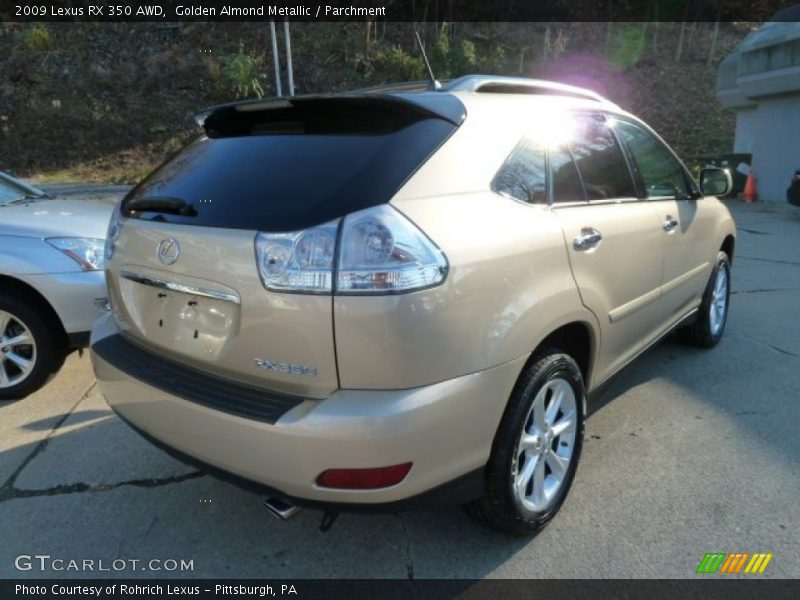 Golden Almond Metallic / Parchment 2009 Lexus RX 350 AWD
