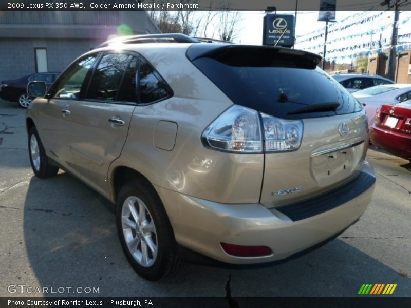 Golden Almond Metallic / Parchment 2009 Lexus RX 350 AWD