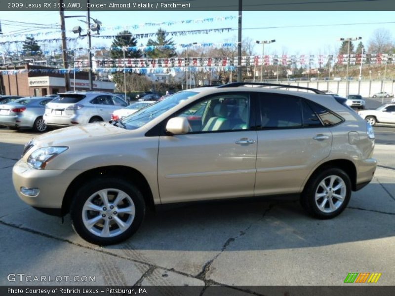 Golden Almond Metallic / Parchment 2009 Lexus RX 350 AWD