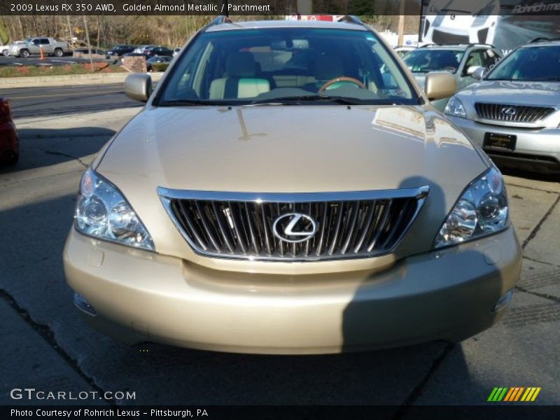 Golden Almond Metallic / Parchment 2009 Lexus RX 350 AWD