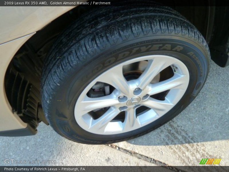 Golden Almond Metallic / Parchment 2009 Lexus RX 350 AWD