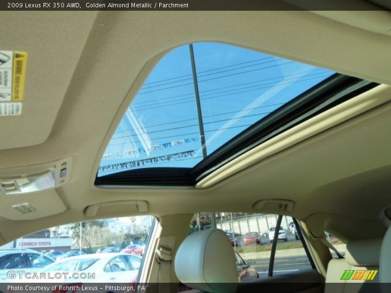 Golden Almond Metallic / Parchment 2009 Lexus RX 350 AWD