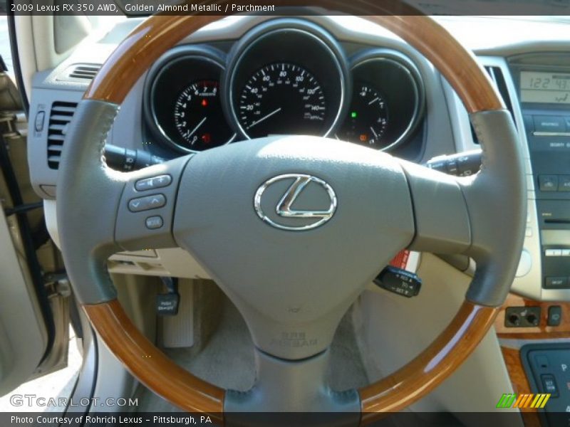 Golden Almond Metallic / Parchment 2009 Lexus RX 350 AWD