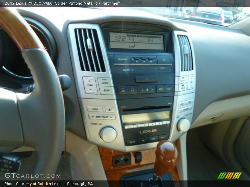 Golden Almond Metallic / Parchment 2009 Lexus RX 350 AWD