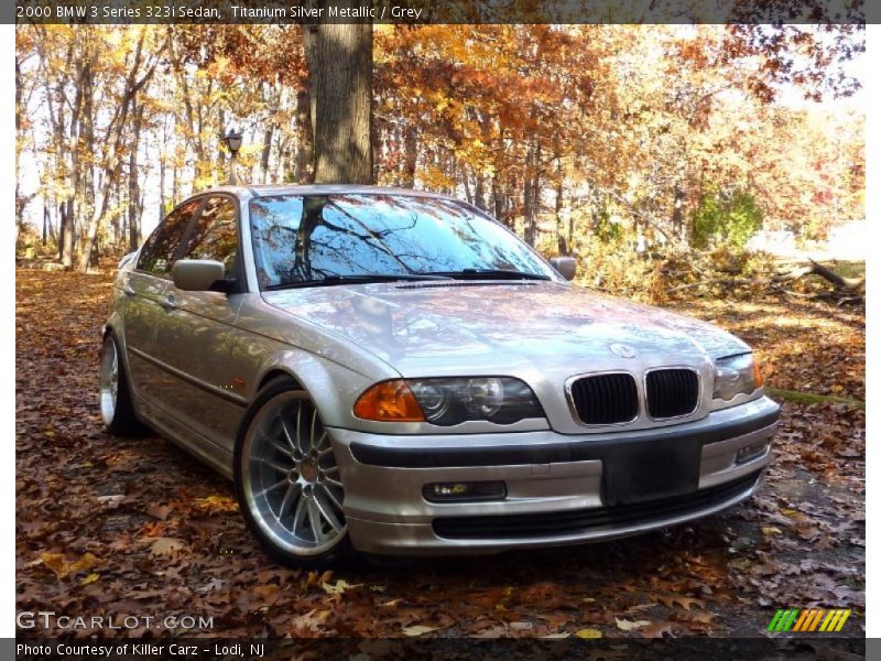 Titanium Silver Metallic / Grey 2000 BMW 3 Series 323i Sedan