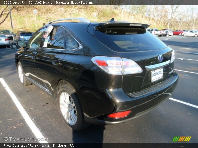 Stargazer Black / Parchment 2012 Lexus RX 450h AWD Hybrid
