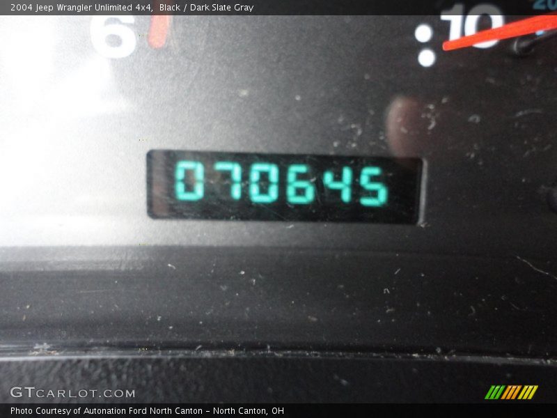 Black / Dark Slate Gray 2004 Jeep Wrangler Unlimited 4x4