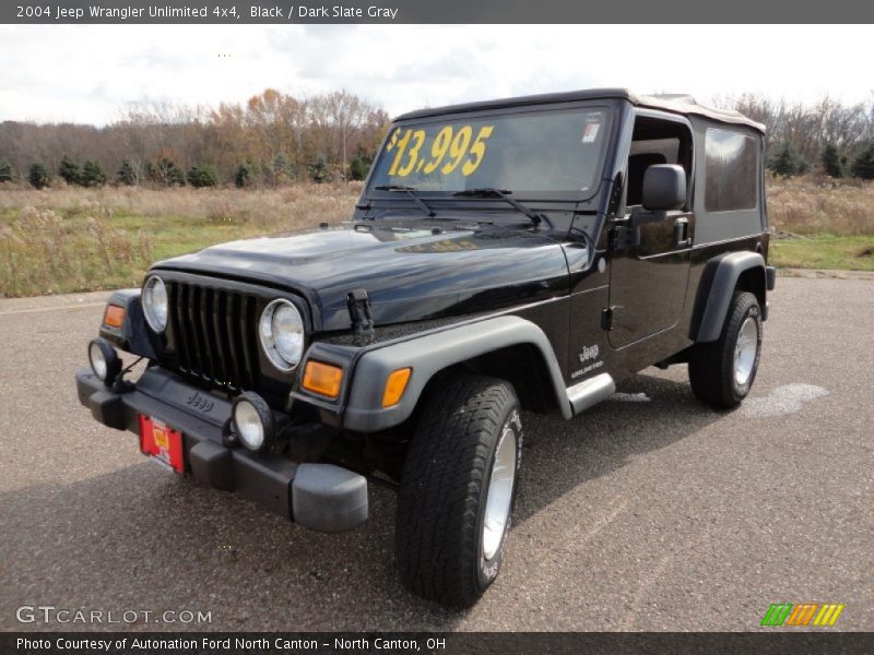 Black / Dark Slate Gray 2004 Jeep Wrangler Unlimited 4x4