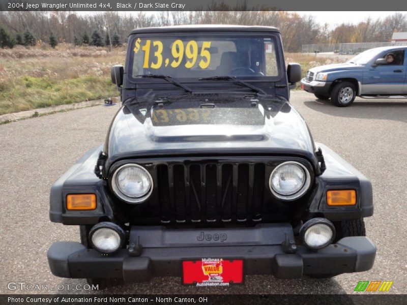 Black / Dark Slate Gray 2004 Jeep Wrangler Unlimited 4x4