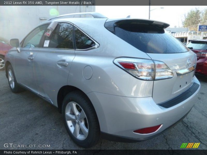 Tungsten Silver Metallic / Black 2012 Lexus RX 350 AWD