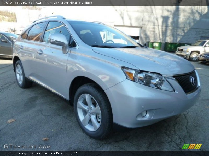 Tungsten Silver Metallic / Black 2012 Lexus RX 350 AWD