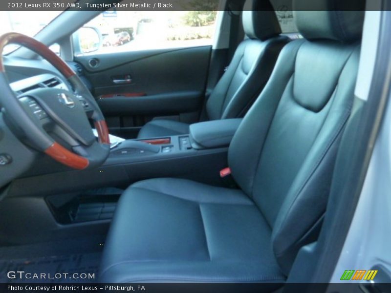 Tungsten Silver Metallic / Black 2012 Lexus RX 350 AWD