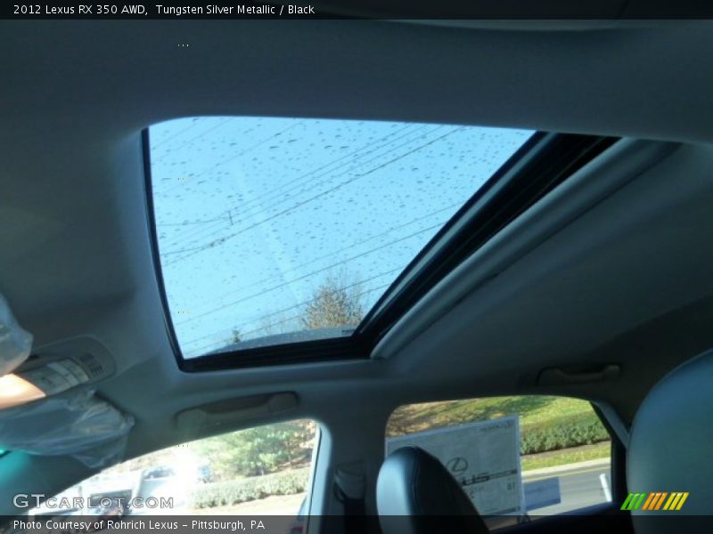 Tungsten Silver Metallic / Black 2012 Lexus RX 350 AWD