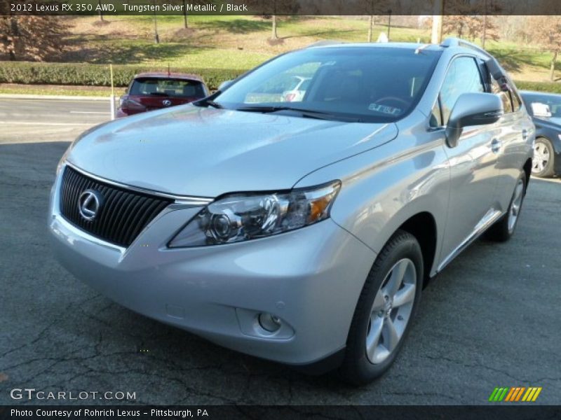 Tungsten Silver Metallic / Black 2012 Lexus RX 350 AWD