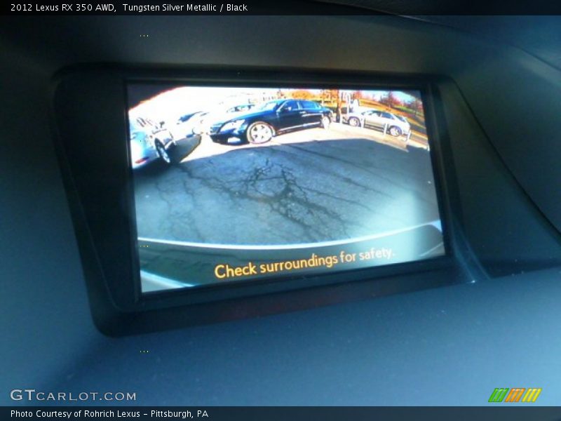Tungsten Silver Metallic / Black 2012 Lexus RX 350 AWD