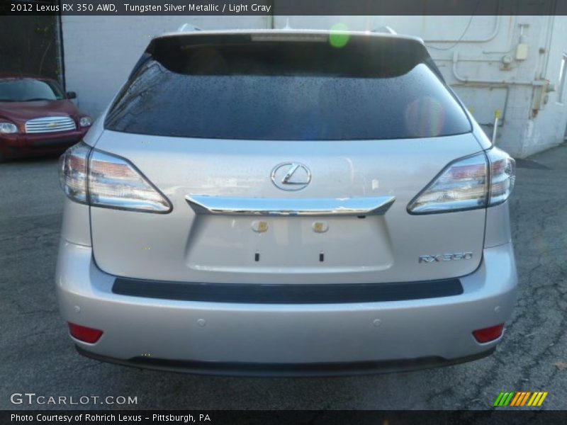 Tungsten Silver Metallic / Light Gray 2012 Lexus RX 350 AWD