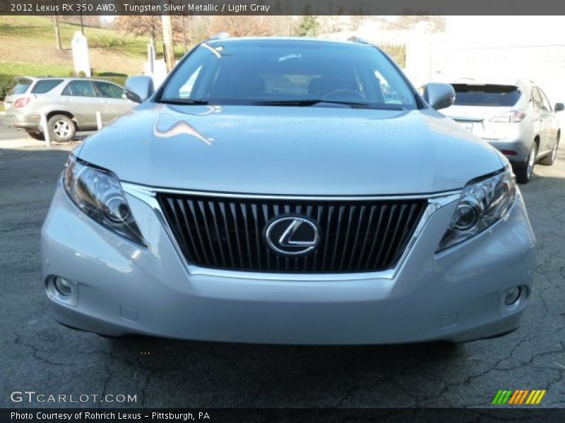 Tungsten Silver Metallic / Light Gray 2012 Lexus RX 350 AWD