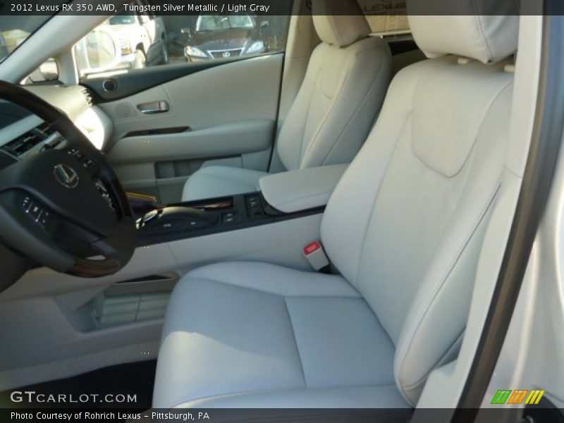Tungsten Silver Metallic / Light Gray 2012 Lexus RX 350 AWD