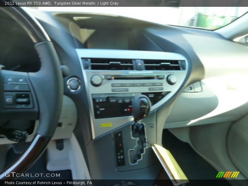 Tungsten Silver Metallic / Light Gray 2012 Lexus RX 350 AWD