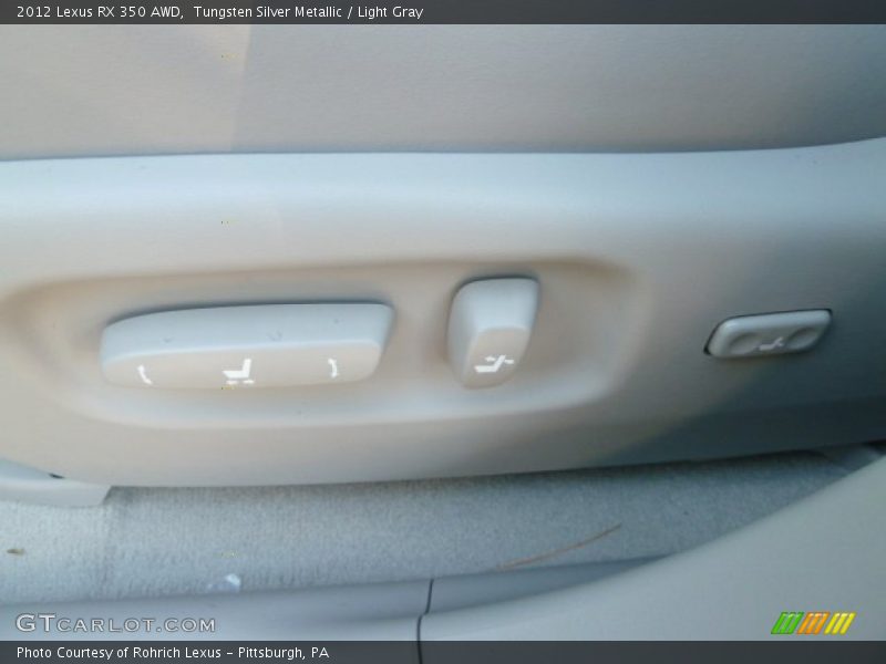 Tungsten Silver Metallic / Light Gray 2012 Lexus RX 350 AWD