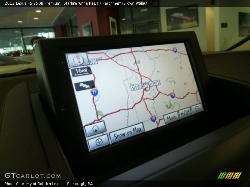 Starfire White Pearl / Parchment/Brown Walnut 2012 Lexus HS 250h Premium