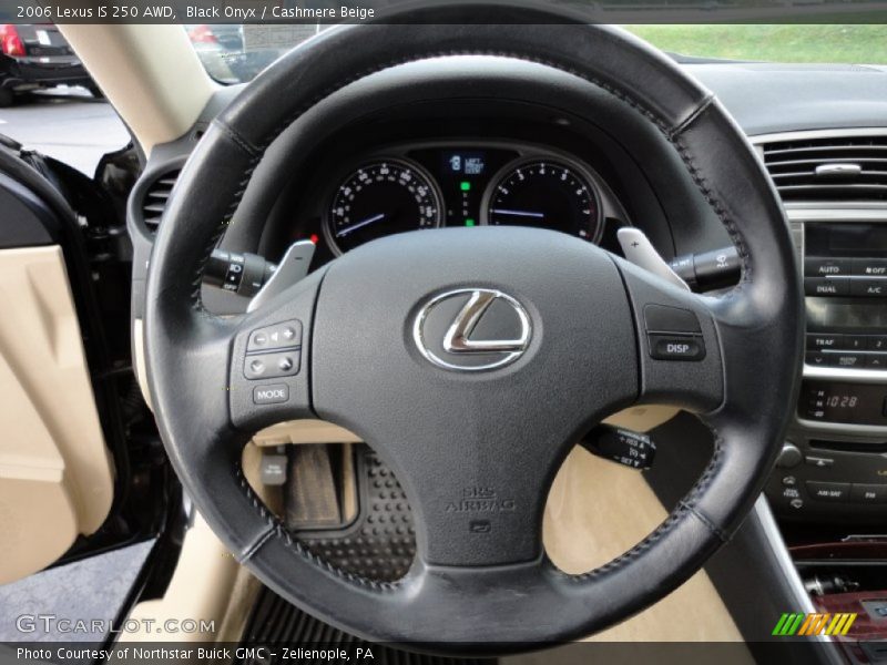 Black Onyx / Cashmere Beige 2006 Lexus IS 250 AWD