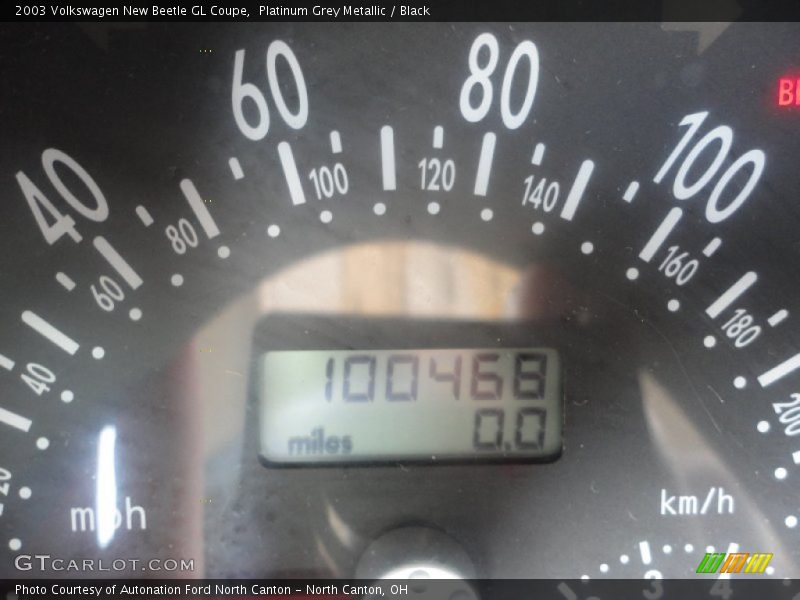 Platinum Grey Metallic / Black 2003 Volkswagen New Beetle GL Coupe