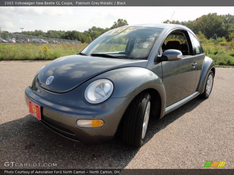 Platinum Grey Metallic / Black 2003 Volkswagen New Beetle GL Coupe