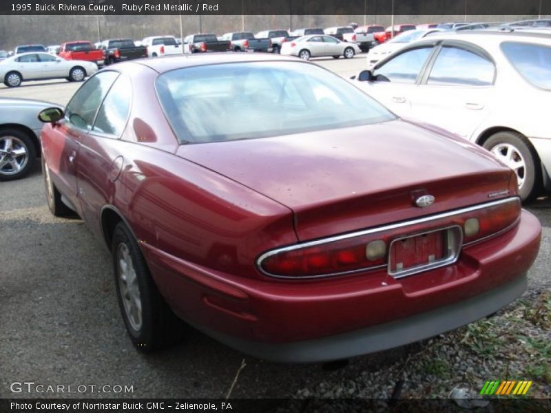 Ruby Red Metallic / Red 1995 Buick Riviera Coupe