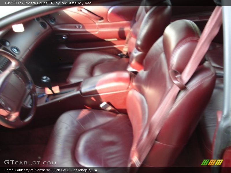 Ruby Red Metallic / Red 1995 Buick Riviera Coupe