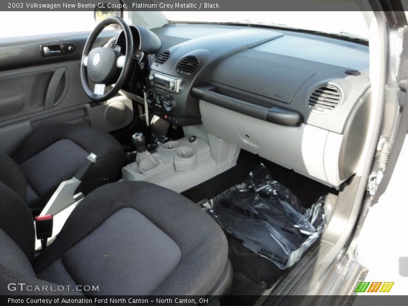 Platinum Grey Metallic / Black 2003 Volkswagen New Beetle GL Coupe