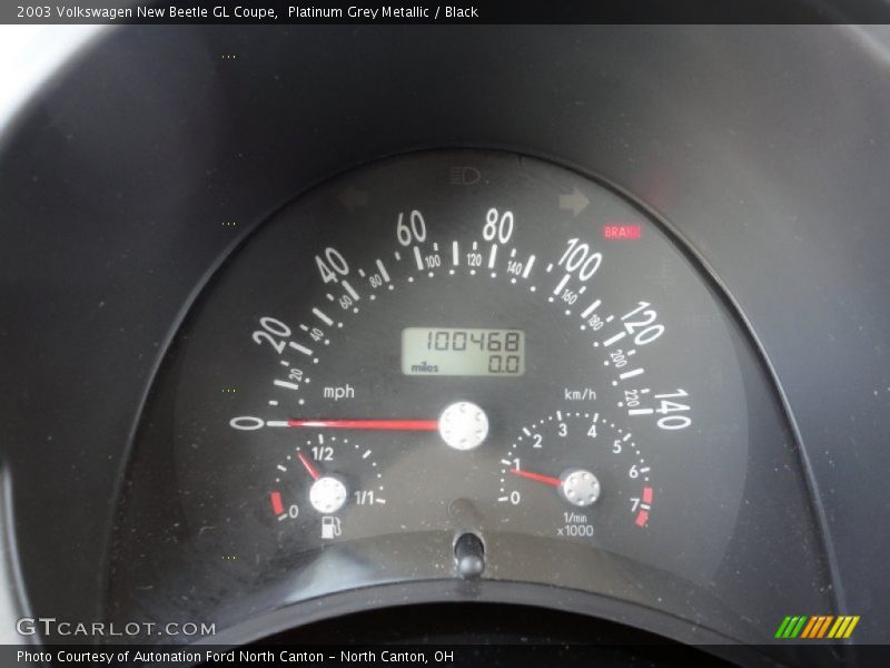 Platinum Grey Metallic / Black 2003 Volkswagen New Beetle GL Coupe