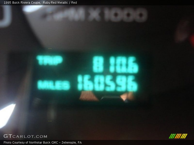 Ruby Red Metallic / Red 1995 Buick Riviera Coupe