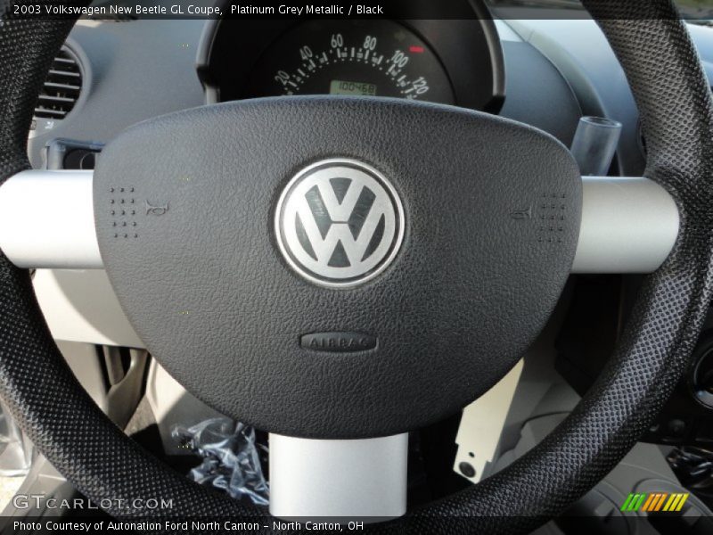 Platinum Grey Metallic / Black 2003 Volkswagen New Beetle GL Coupe