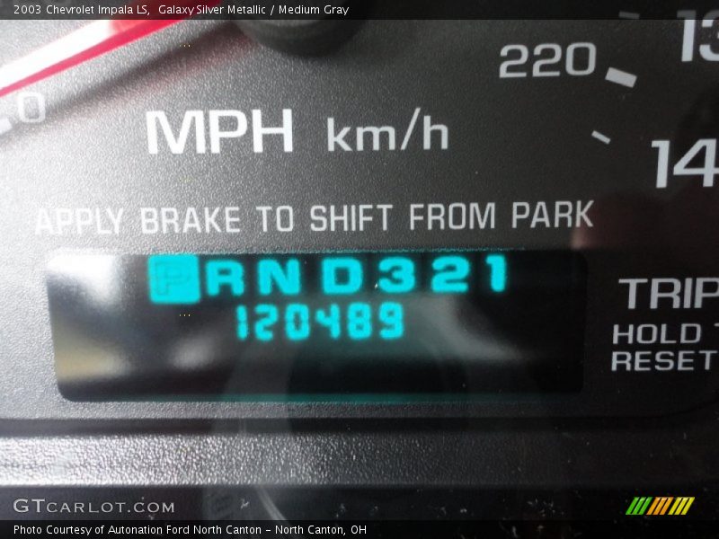Galaxy Silver Metallic / Medium Gray 2003 Chevrolet Impala LS