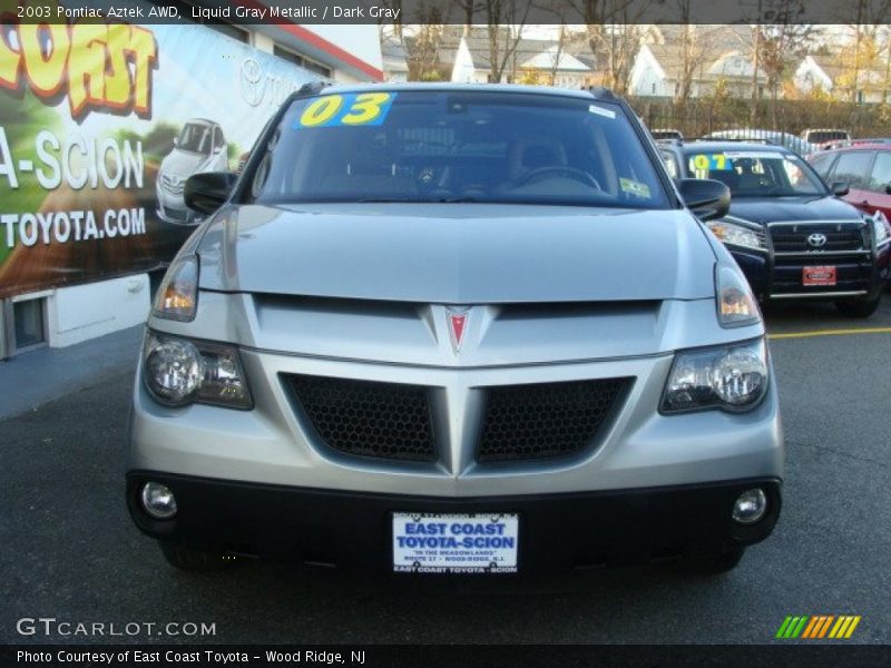 Liquid Gray Metallic / Dark Gray 2003 Pontiac Aztek AWD