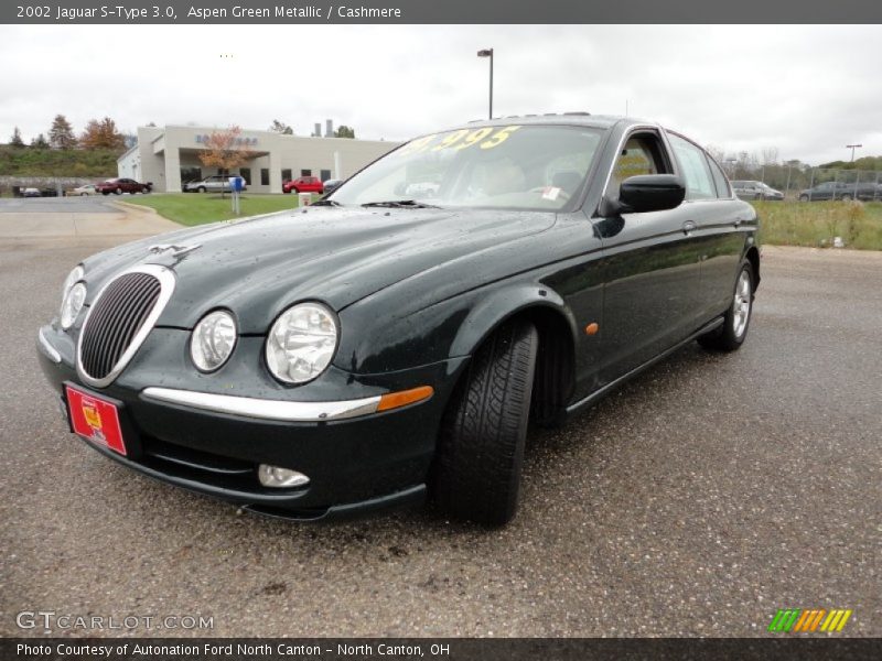 Aspen Green Metallic / Cashmere 2002 Jaguar S-Type 3.0